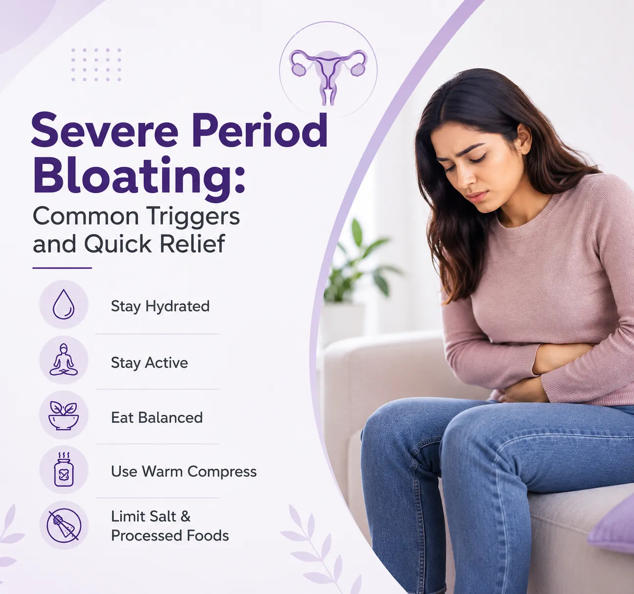 Severe Period Bloating: Common Triggers and Quick Relief