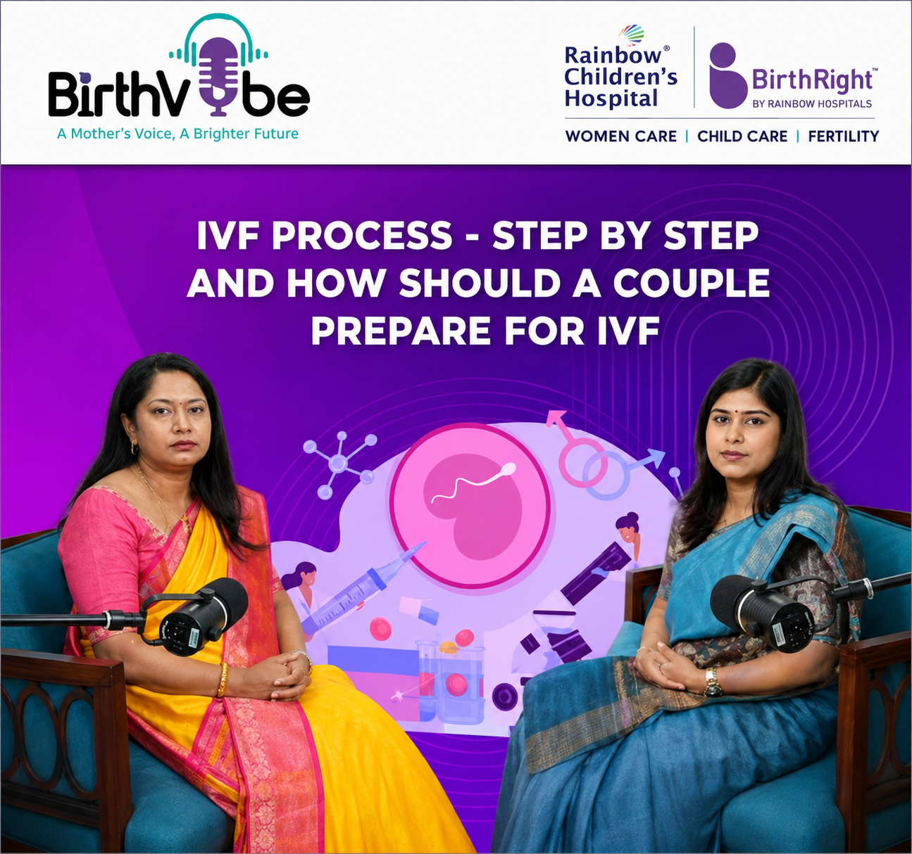 The IVF Journey Explained: What Every Couple Should Know Before Starting Treatment- Dr. Shreeja Karan – Fertility Specialist – Birthright Fertility by Rainbow Hospitals.