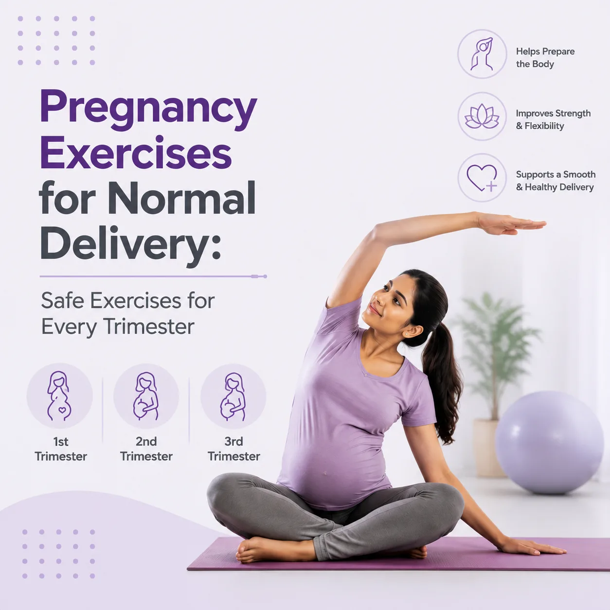 Pregnancy Exercises for Normal Delivery: Safe Exercises for Every Trimester
