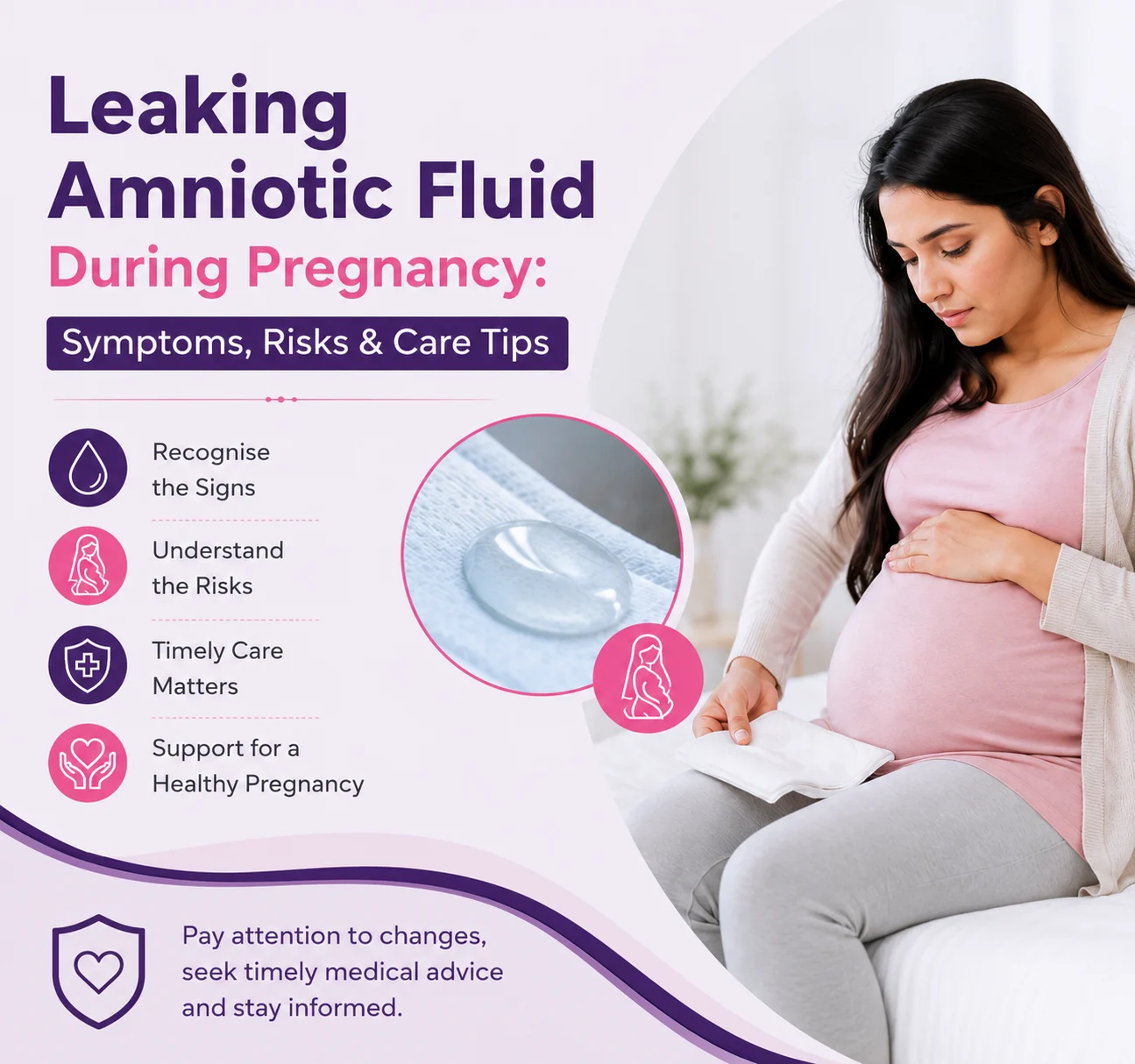 Leaking Amniotic Fluid During Pregnancy: Symptoms, Risks & Care Tips