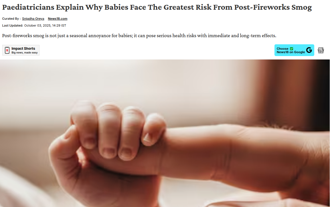 Paediatricians Explain Why Babies Face The Greatest Risk From Post-Fireworks Smog
