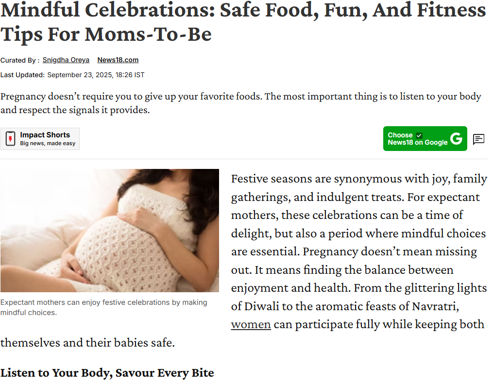 Mindful celebrations: Safe food, fun, and fitness tips for moms-to-be