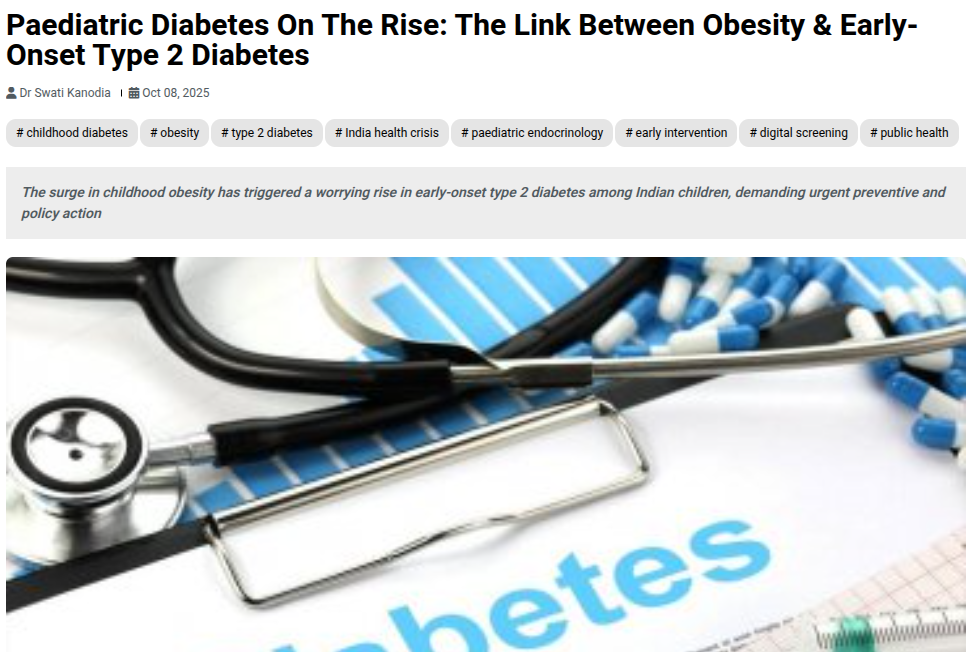 Paediatric Diabetes On The Rise: The Link Between Obesity & Early-Onset Type 2 Diabetes
