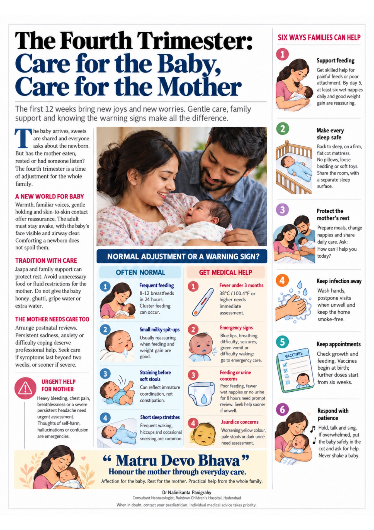 The fourth trimester: Care for the baby, Care for the mother